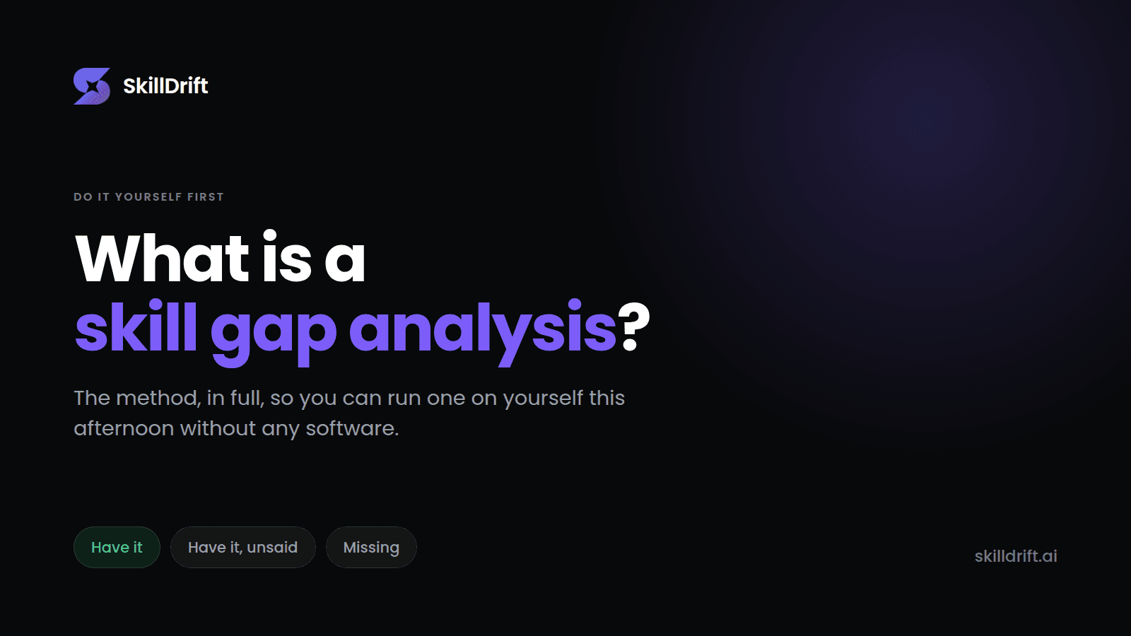 What is a skill gap analysis, and how to run one on yourself