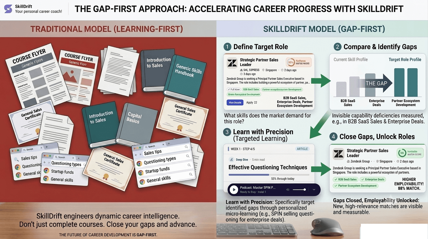 Don’t Start with Learning. Start with the Gap.